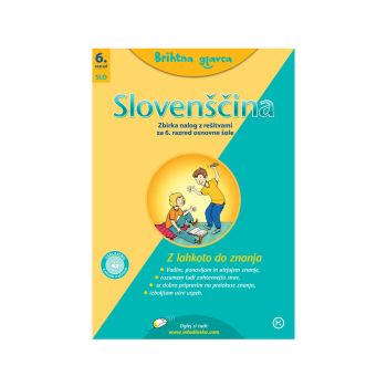Brihtna glavca, slovenščina 6, zbirka nalog z rešitvami