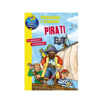 Pobarvanka z ugankami Pirati