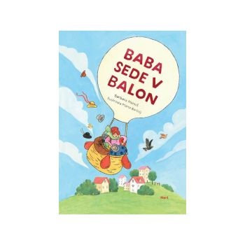 Baba sede v balon