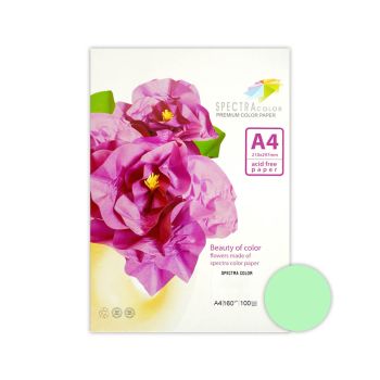 Barvni papir A4 160g svetlo zelen