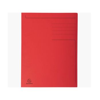Mapa s klapo, A4, 280 g. rdeča