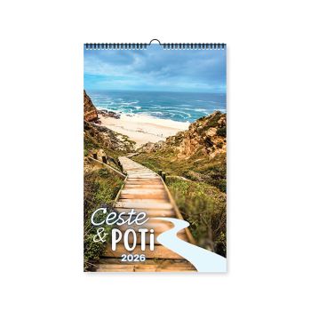 Stenski koledar, Ceste   Poti, 2026, 201206, 33 x 54