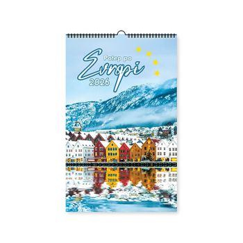 Stenski koledar, Potep po Evropi, 2026, 202230, 33 x 54