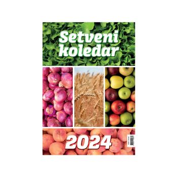 Stenski setveni koledar, s trdo podložno platnico, 22 x 33 cm, 2024