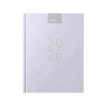 Poslovnik, tedenski z datumi, 20 x 26,9 cm, črte, 192 strani, 80g beli papir, vijola, 2026