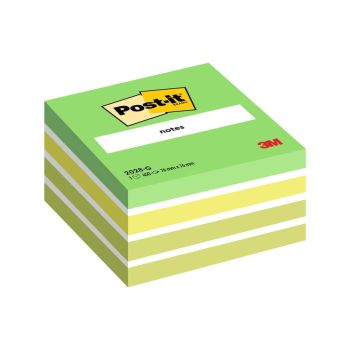 Samolepilni lističi v kocki, 3M, 2028G, 76x76mm, zelena, 450 listov