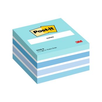 Samolepilni lističi v kocki, 3M, 2028B, 76x76mm, modra, 450 listov