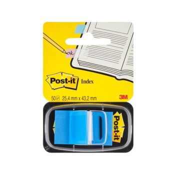 Označevalci, 3M Post-it, 680, 25x43mm, modri, 50 označevalcev