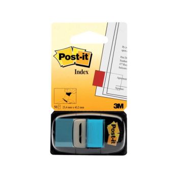 Označevalci, 3M Post-it, 680, 25x43mm, sv.modri, 50 označevalcev