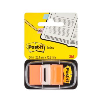 Označevalci, 3M Post-it, 680, 25x43mm, oranžni, 50 označevalcev