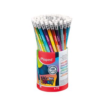 Grafitni svinčnik, Maped, Energy, HB, z radirko