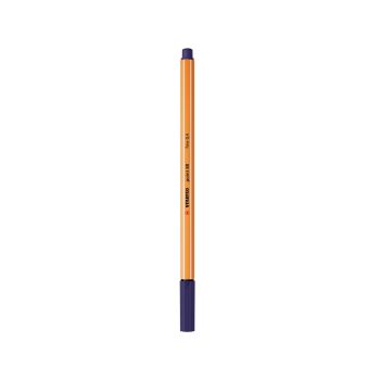 Flomaster, Stabilo, Point, 0,4 mm, temno moder