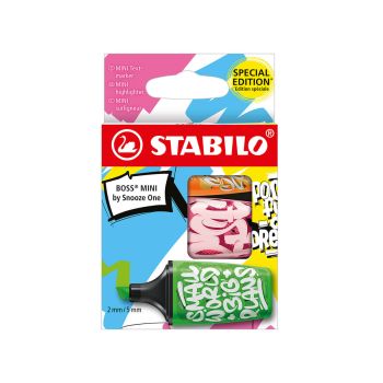 Označevalci besedila, Stabilo, Boss mini, 3 kos