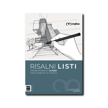 Risalni papir, Muflon, gladek, A3, 10 listov