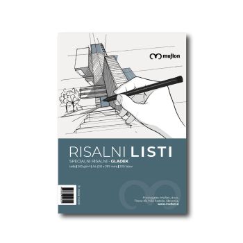 Risalni papir, Muflon, gladek, A4, 200 listov