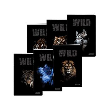 Zvezek, Target, A4, 80-listni, črtni, različni motivi Animal Wild