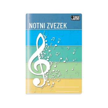 Zvezek, TakoLahko notni, A4, 16-listni, notno črtovje