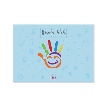 Risalni blok, New Design, A3, 20-listni, Roka modra