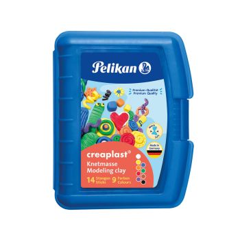 Plastelin, Pelikan, Creaplast, 14 kos, v PVC embalaži