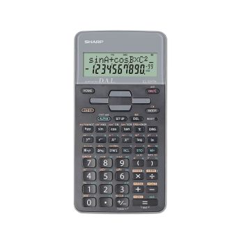 Kalkulator Sharp EL-531THBGY, 273 funkcij, 2-vrstični, črno-siv, tehnični