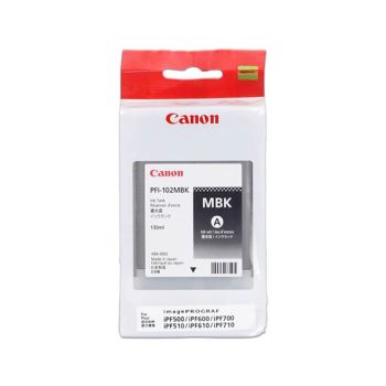 Črnilo Canon PFI-102, matte črna, za tiskalnike Ipf500,600,700