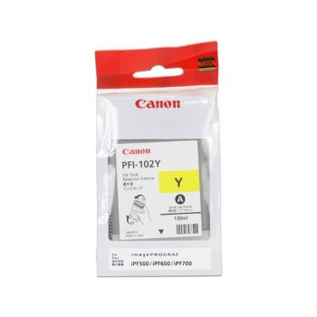 Črnilo Canon PFI-102,rumena, za tiskalnike Ipf500,600,700