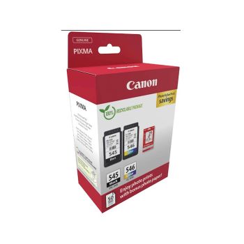Komplet kartuš Canon PG 545 + CL 546 + foto papir 10x15cm, 50 listov