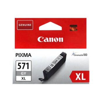 Črnilo Canon CLI-571GY, sivo, XL kapaciteta, ident 0335C001AA, za inkjet tiskalnik MG5750, vsebina 1