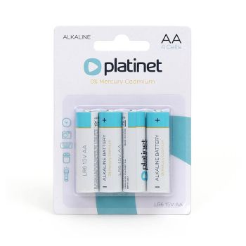 Baterija Platinet, LR06/AA, alkalna, pakirano po 4 kose