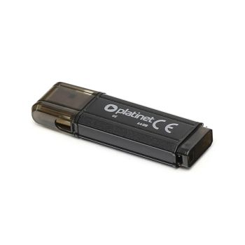 USB ključ, Platinet, 64 GB, vmesnik  2.0, V-Depo, alu ohišje, črn