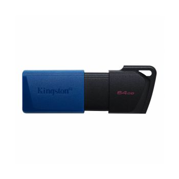 USB ključ, Kingston, DT Exodia M, 64 GB, vmesnik 3.2, drsni priključek, črno-moder