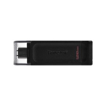 USB C ključ, Kingston, DT70, 128 GB, vmesnik 3.2, plastičen, s pokrovčkom