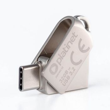 USB KLJUČ PLATINET  32GB, vmesnik 3.2, metal waterproof, PMFMC32