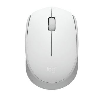 Miška, Logitech, M171, optična, brezžična, velikost S, bela