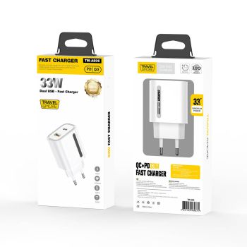 Polnilec stenski A+C 33W FAST