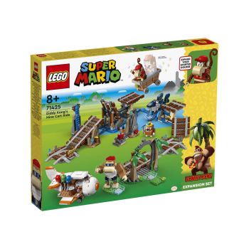 LEGO Super Mario 71425 Razširitveni komplet Diddy Kongova vožnja z rudniškim vozičkom