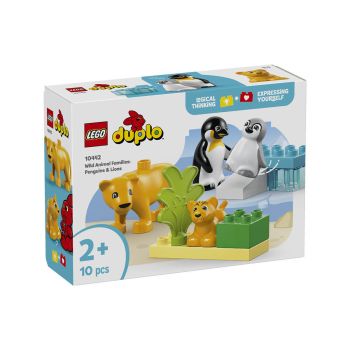 LEGO  Duplo Town 10442 Družine divjih živali  pingvini in levi