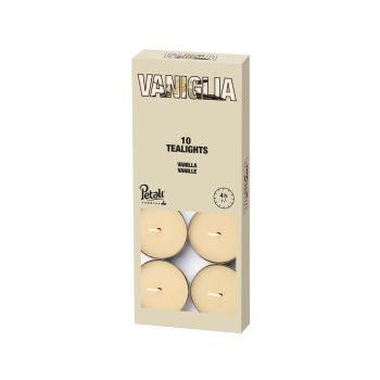 Set čajnih sveč Petali Vanilla 10/1